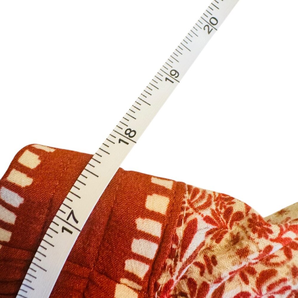 FatFace Red/orange  Floral Boho Print Pants- Size 14 Long - Picture 4 of 9